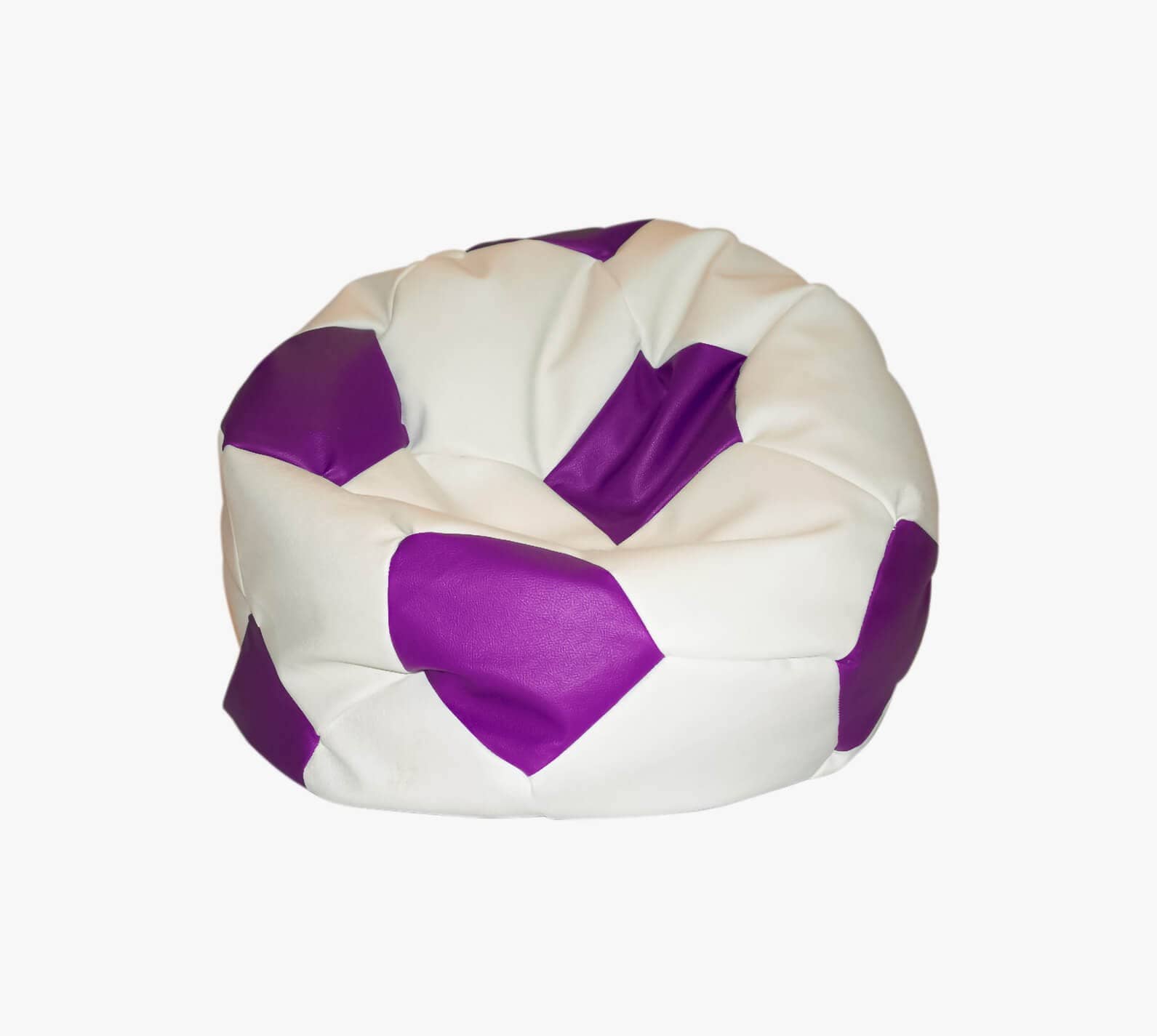 Soccer Bean Bag Classic White Purple